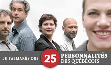 Palmarès des 25 personnalités des Québécois